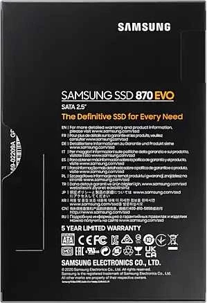 Накопитель SSD Samsung SATA-III 500GB MZ-77E500BW 870 EVO 2.5"