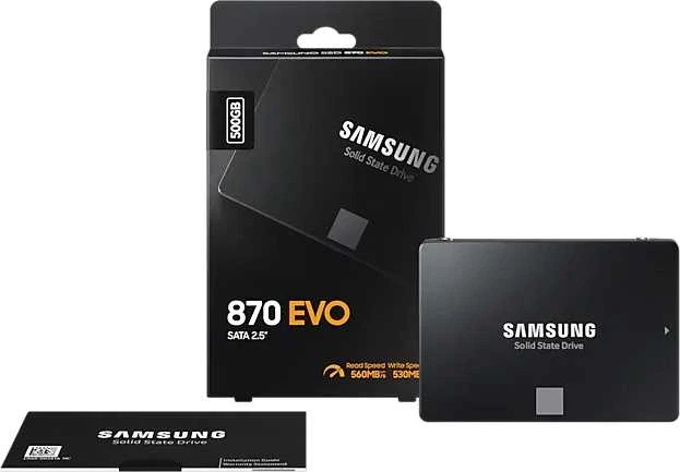 Накопитель SSD Samsung SATA-III 500GB MZ-77E500BW 870 EVO 2.5"