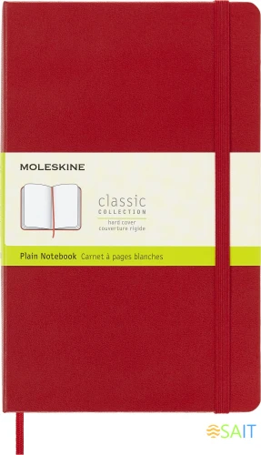 Блокнот Moleskine CLASSIC QP062R Large 130х210мм 240стр. нелинованный твердая обложка красный