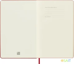 Блокнот Moleskine CLASSIC QP062R Large 130х210мм 240стр. нелинованный твердая обложка красный