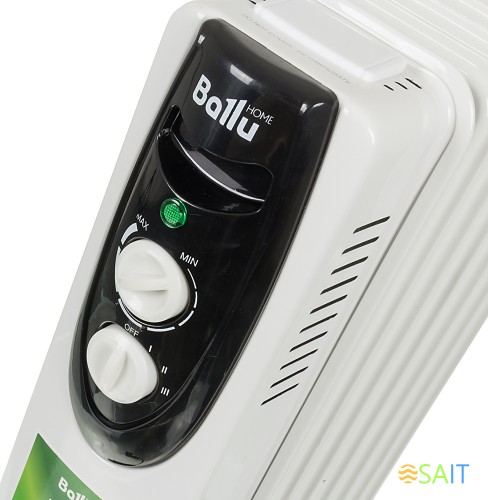 Радиатор масляный Ballu Classic BOH/CL-07WRN 1500Вт белый/черный