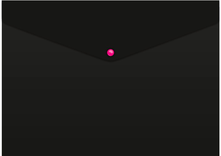 Конверт на кнопке Бюрократ Black Opal BLPK803A4/1 A4 пластик 0.18мм черный (упак.:4шт)