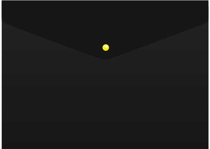 Конверт на кнопке Бюрократ Black Opal BLPK803A4/1 A4 пластик 0.18мм черный (упак.:4шт)