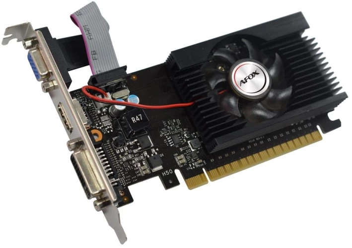 Видеокарта Afox PCI-E AF710-1024D3L5 NVIDIA GeForce GT 710 1Gb 64bit GDDR3 954/1600 DVIx1 HDMIx1 CRTx1 HDCP Ret