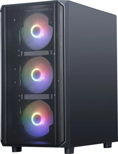 Корпус Accord 3602 черный без БП ATX 4x120mm 6x140mm 3x200mm 2xUSB3.0 audio bott PSU