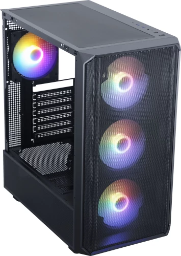 Корпус Accord 3602 черный без БП ATX 4x120mm 6x140mm 3x200mm 2xUSB3.0 audio bott PSU