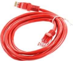 Патч-корд Premier PP12-1.5M/R 1000Гбит/с UTP 4 пары cat.5E CCA molded 1.5м красный RJ-45 (m)-RJ-45 (m)