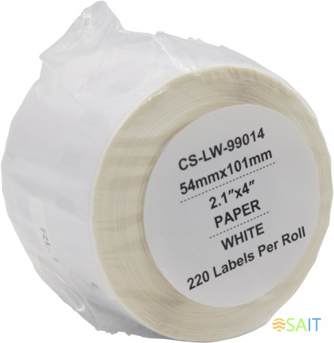 Этикетки Cactus CS-LW-99014 сег.:101x54мм черный белый 220шт/рул Dymo Label Writer 450/4XL