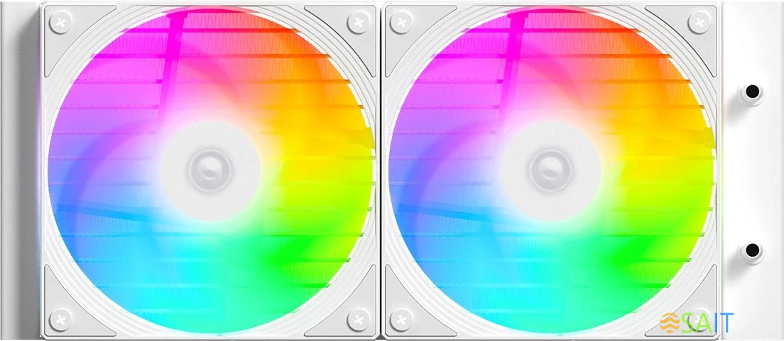 Система водяного охлаждения ID-Cooling FX240 Inf ARGB Soc-AM5/AM4/1200/1700/1851 белый 4-pin 27.2dB Al+Cu 300W Ret (FX240 INF WHITE)