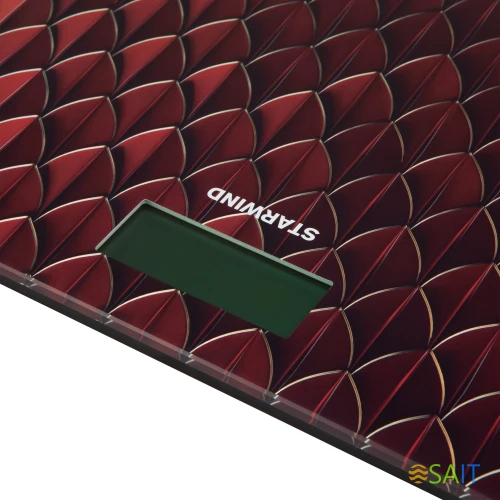 Весы напольные электронные Starwind SSP6035 макс.180кг рисунок/красный