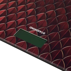 Весы напольные электронные Starwind SSP6035 макс.180кг рисунок/красный