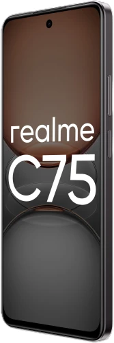 Смартфон Realme RMX3941 C75 128Gb 8Gb черный моноблок 3G 4G 2Sim 6.72" 1080x2400 Android 14 50Mpix 802.11 a/b/g/n/ac NFC GPS GSM900/1800 GSM1900 A-GPS microSD max2048Gb