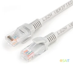 Патч-корд Premier PP31-0.5M-LSZH 1Гбит/с UTP 4 пары cat.5E CCA molded 0.5м серый RJ-45 (m)-RJ-45 (m)