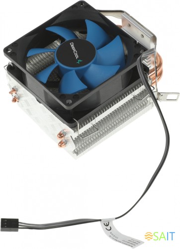 Устройство охлаждения(кулер) Deepcool Ice Edge Mini FS V2.0 Soc-AM5/AM4/1200/1700/1851 черный/синий 3-pin 25dB Al+Cu 100W 276gr Ret (DP-MCH2-IEMV2)