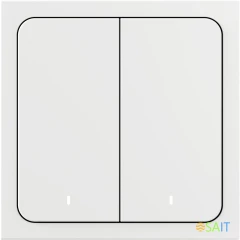 Умный выключатель Yandex YNDX-00535 2-хкл. универсальный белый