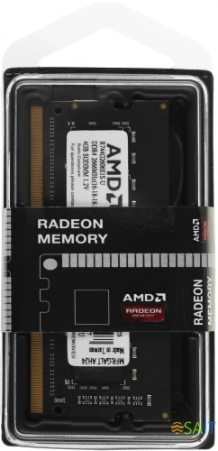 Память DDR4 4Gb 2666MHz AMD R744G2606S1S-U Radeon R7 Performance Series RTL PC4-21300 CL16 SO-DIMM 260-pin 1.2В Ret