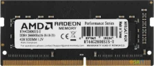 Память DDR4 4Gb 2666MHz AMD R744G2606S1S-U Radeon R7 Performance Series RTL PC4-21300 CL16 SO-DIMM 260-pin 1.2В Ret