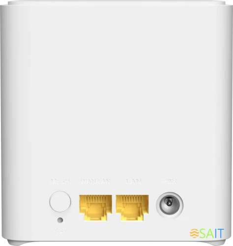 Бесшовный Mesh роутер Tenda EX3 (EX3(2-PACK)) AX1500 10/100/1000BASE-TX белый (упак.:2шт)