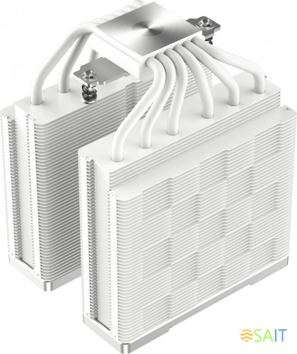 Устройство охлаждения(кулер) Deepcool AK620 Soc-AM5/AM4/1200/1700/1851 белый 4-pin 28dB Al+Cu 260W 1456gr Ret (R-AK620-WHNNMT-G-1)