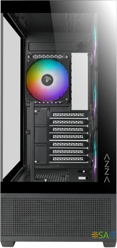 Корпус Azza TIARA черный без БП ATX 6x120mm 2x140mm 2xUSB3.0 audio bott PSU