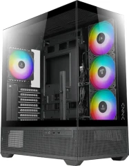 Корпус Azza TIARA черный без БП ATX 6x120mm 2x140mm 2xUSB3.0 audio bott PSU