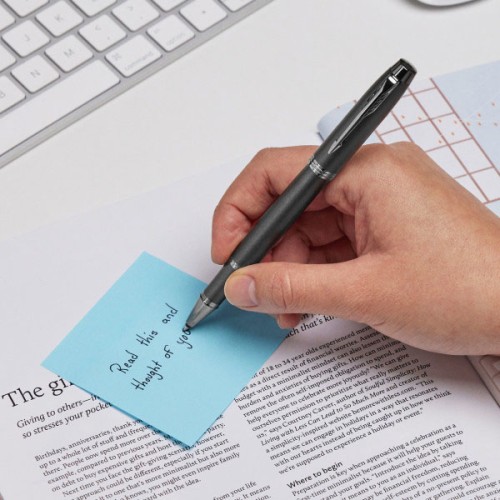 Ручка роллер Parker IM Monochrome T328 (2172960) Gun Metal F черн. черн. подар.кор.