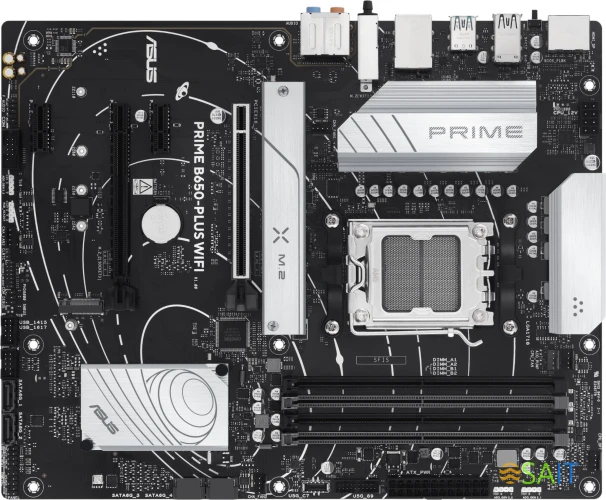Материнская плата Asus PRIME B650-PLUS WIFI SocketAM5 AMD B650 4xDDR5 ATX AC`97 8ch(7.1) 2.5Gg RAID+HDMI+DP