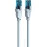 Патч-корд Vention прямой UTP cat.5е, RJ45 - 1м. Серый Vention VAP-A10-S100