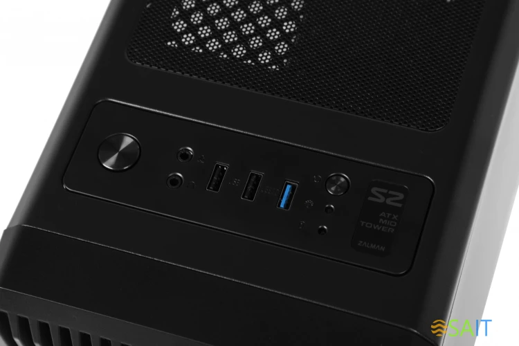 Корпус Zalman S2 TG черный без БП ATX 4x120mm 2xUSB2.0 1xUSB3.0 audio bott PSU