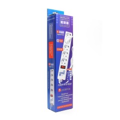 Фильтр-удлинитель Power Cube B 5.0 м 5 розеток (белый) 10А/2,2кВт Power Cube B (5 м, 5 розеток)
