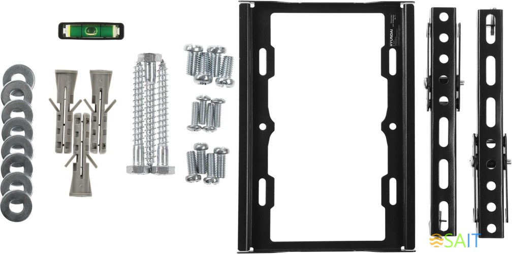 Кронштейн для телевизора Hyundai GL-T1 черный 15"-48" макс.25кг настенный наклон