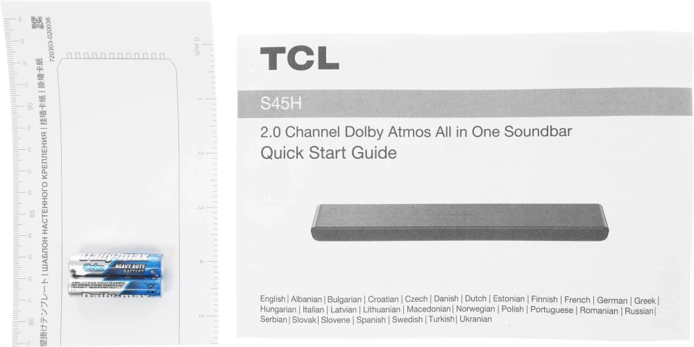 Саундбар TCL S45H 2.0 100Вт серый