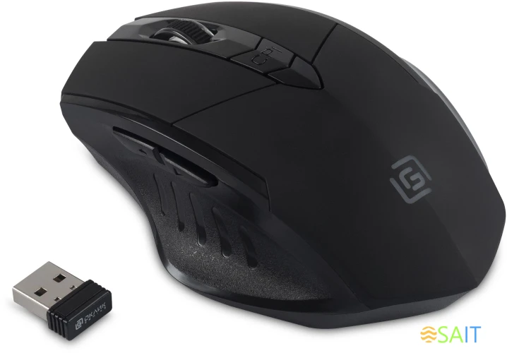 Мышь Оклик 780GW черный оптическая 3200dpi беспров. USB для ноутбука 6but (1903012)