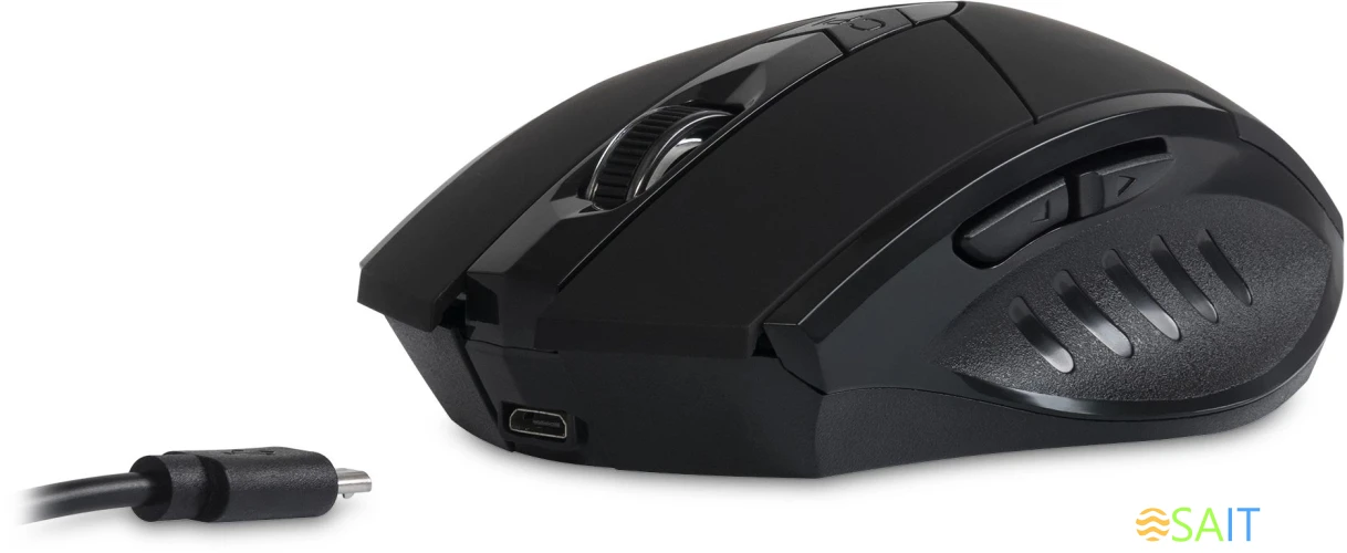 Мышь Оклик 780GW черный оптическая 3200dpi беспров. USB для ноутбука 6but (1903012)