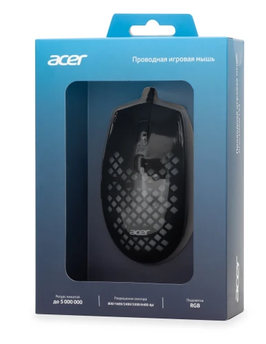 Мышь Acer OMW134 черный оптическая 3200dpi USB 5but (ZL.MCEEE.018)
