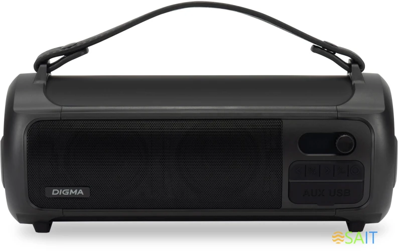 Колонка порт. Digma D-PS1523 черный 25W 2.0 BT 10м 1800mAh (SP1523B)