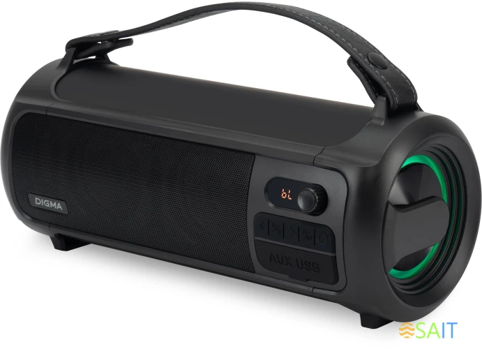 Колонка порт. Digma D-PS1523 черный 25W 2.0 BT 10м 1800mAh (SP1523B)