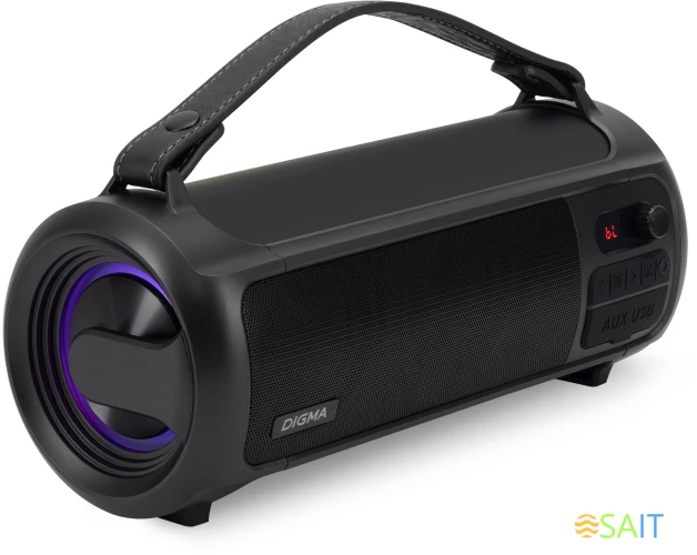 Колонка порт. Digma D-PS1523 черный 25W 2.0 BT 10м 1800mAh (SP1523B)
