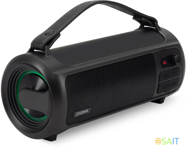 Колонка порт. Digma D-PS1523 черный 25W 2.0 BT 10м 1800mAh (SP1523B)