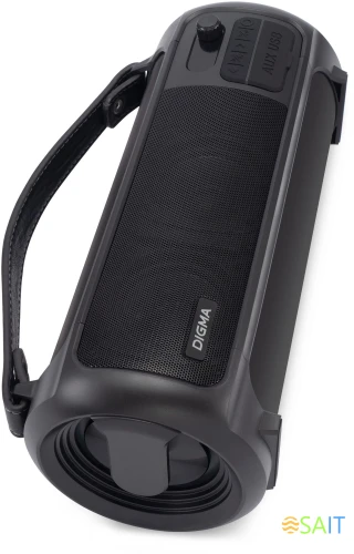Колонка порт. Digma D-PS1523 черный 25W 2.0 BT 10м 1800mAh (SP1523B)