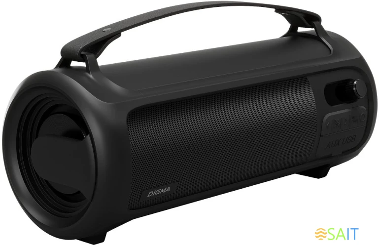 Колонка порт. Digma D-PS1523 черный 25W 2.0 BT 10м 1800mAh (SP1523B)