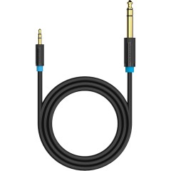 Кабель Vention аудио Jack 6,5 mm M/ 3,5 M - 5 м Кабель Vention jack 6.5 mm(m)/mini jack 3.5 mm(m) - 5 м (BABBJ)