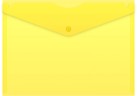 Конверт на кнопке Buro -PK120BU/YEL A4 пластик 0.12мм желтый