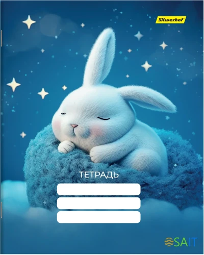 Набор тетрадей Silwerhof 12л. лин. A5 Мягкие игрушки 4диз. мел.карт. вод.лак скрепка (упак.:4шт)