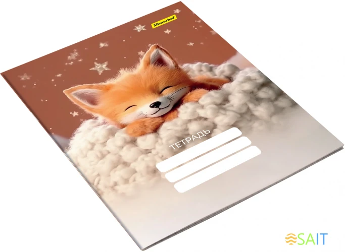 Набор тетрадей Silwerhof 12л. лин. A5 Мягкие игрушки 4диз. мел.карт. вод.лак скрепка (упак.:4шт)