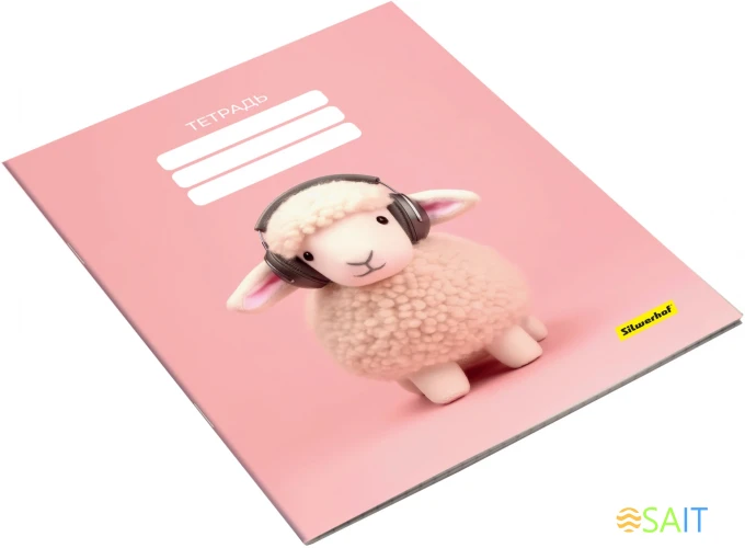 Набор тетрадей Silwerhof 12л. лин. A5 Мягкие игрушки 4диз. мел.карт. вод.лак скрепка (упак.:4шт)