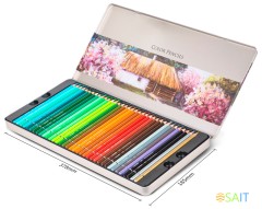 Карандаши цв. Deli 6568 липа цветной корпус 72цв. мет.кор.