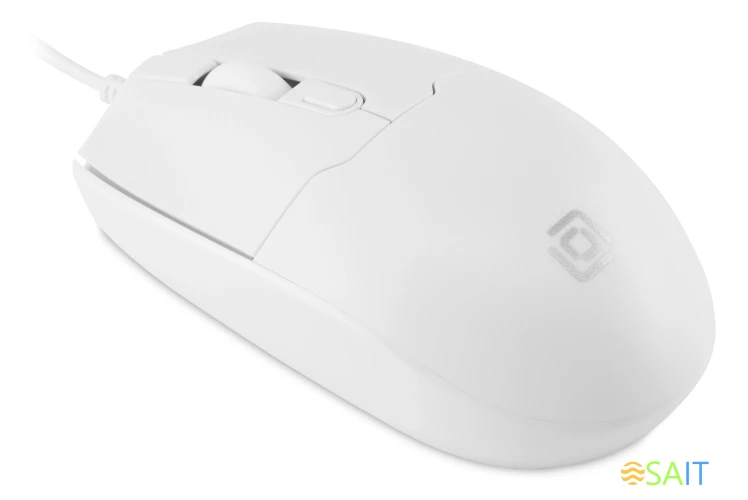 Мышь Оклик 147M белый оптическая 2000dpi USB 4but (1868746)