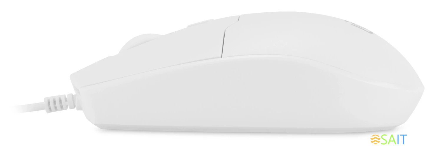 Мышь Оклик 147M белый оптическая 2000dpi USB 4but (1868746)