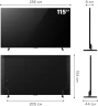 Телевизор LED TCL 115" 115X955 QD-Mini LED Frameless черный/черный 4K Ultra HD 144Hz DVB-T DVB-T2 DVB-C DVB-S DVB-S2 USB WiFi Smart TV (RUS)